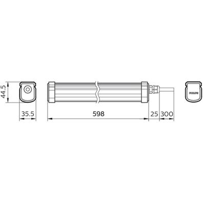Philips - LED Technické svietidlo PROJECTLINE LED/17W/230V IP65