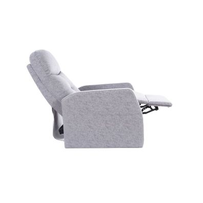 Perfektné relaxačné polohovatelné kreslo, sivá bluvel 14