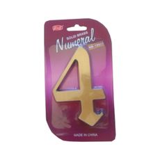 Číslo fasádne " 4 " bronz 125mm Bronz