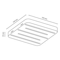 Spot-Light 2130374 - LED Stropné svietidlo NEELE LED/19,5W/230V