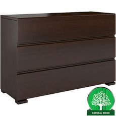 Komoda drevená borovica 3s Skandica Vestre Palisander
