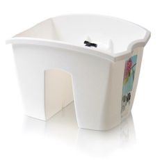 Prosperplast Truhlík na zábradlie CROWL biely 24,2cm