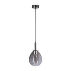 Sivé LED závesné svietidlo so skleneným tienidlom Lukka – Candellux Lighting
