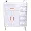 Retro komoda 80 x 29,5 x 96 cm | biela