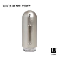 Plastový dávkovač mydla v striebornej farbe 350 ml Penguin – Umbra