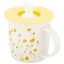 Altom Porcelánový hrnček Marigolds so silikónovým viečkom, 360 ml