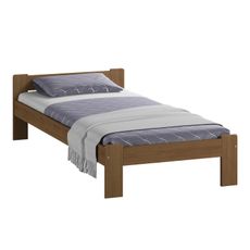 Posteľ CELINKA 90x200cm z masívu borovice Dub