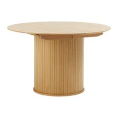 Okrúhly rozkladací jedálenský stôl v dekore duba ø 120 cm Nola – Unique Furniture