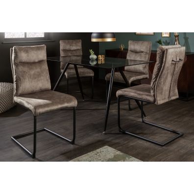 Estila Moderná jedálenská stolička Vitto farba starožitná taupe 97cm