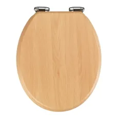 WC sedadlo s jednoduchým zatváraním Wenko Beech Nature, 43 x 37 cm