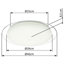 Globo 41310-30 - LED Stmievateľné stropné svietidlo OPTIMA LED/30W/230V + DO