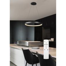 Top Light-LED St. luster na lanku ORBIT LED/40W/230V 3000-6500K pr.50 cm čierna+DO