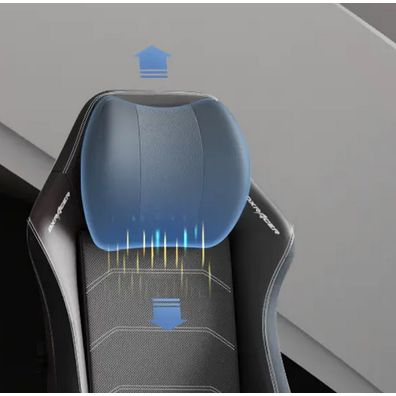 herná stolička DXRacer MASTER tmavo sivá, látková