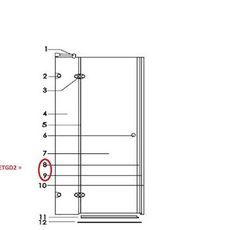 Náhradný diel Anima Glass LISTAMAGNETTGD2