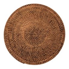 Hnedé ratanové prestieranie Tiseco Home Studio, ø 36 cm