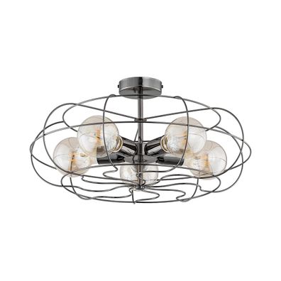 Stropné svietidlo LOTOS 5xE27/15W/230V antracit