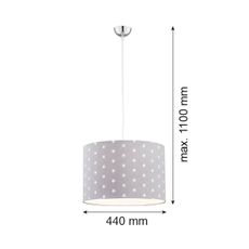 Argon 4134 - Luster na lanku MAGIC 1xE27/15W/230V šedá/biela