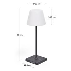 Stmievateľné vonkajšie svietidlo na USB Aluney - Kave Home