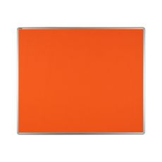 Textilná nástenka ekoTAB v hliníkovom ráme, 1200 x 900 mm, oranžová