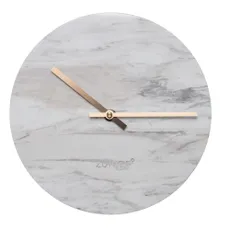 Biele nástenné mramorové hodiny Zuiver Marble Time