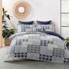 3 dielne Flanelové obliečky polycotton Karo 200x140cm+90x70cm TiaHome