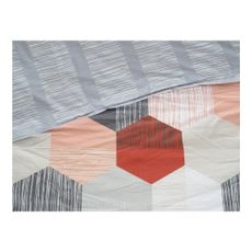 Sivé krepové obliečky na jednolôžko 140x200 cm Honey Comb – B.E.S.