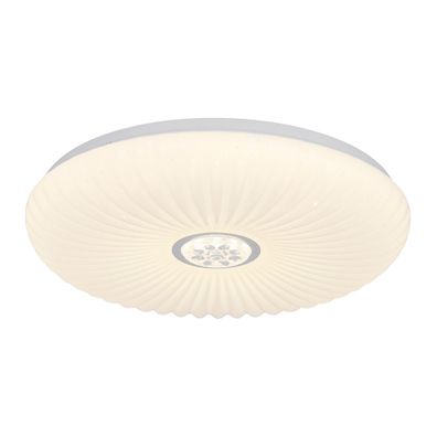 Biele stmievateľné LED stropné svietidlo na diaľkové ovládanie 38x38 cm Perola – Candellux Lighting