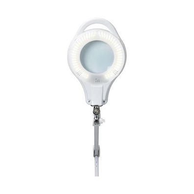 LED Stmievateľná stolná lampa s lupou LED/10W/230V biela