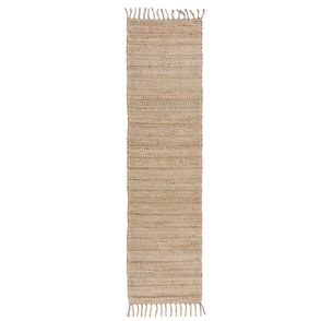 Flair Rugs koberce Behúň Levi Chenille Jute Natural - 60x230 cm