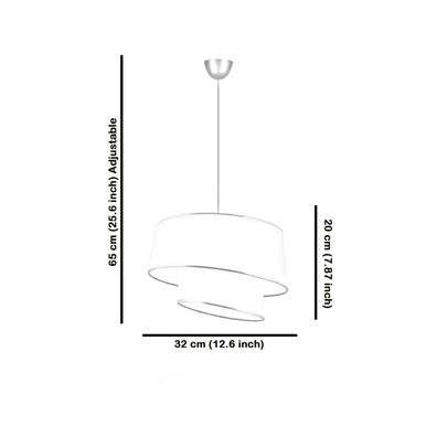 Závesný luster na lanku BARETTE 1xE27/60W/230V krémová/zlatá