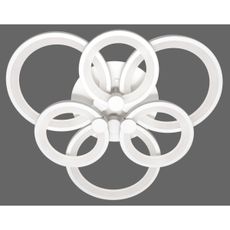 LED Prisadený luster SIENA LED/72W/230V biela + diaľkové ovládanie