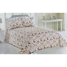 Prehoz bavlnený Vintage rose TiaHome - 140x220cm + 1ks 50x70cm