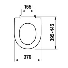 JIKA H8903850000631 - WC sedátko SoftClose LYRA duroplast biela