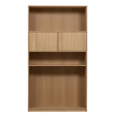 Modulárna knižnica v dekore duba v prírodnej farbe 110x199 cm Modulair – vtwonen