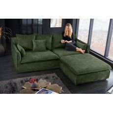 Taburetka Heaven 100cm tmavozelený zamat