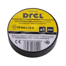 DREL Izolačná páska PVC čierna 19mm x 0,18mm x 20m