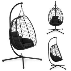 MultiGarden Závesné záhradné hojdacie kreslo Cocoon do 120 kg + vankúše MultiGarden