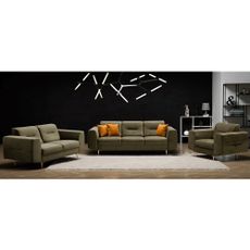 KONDELA Lexus kreslo zelená / medená