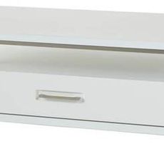 Livetastic KONFERENČNÝ STOLÍK, strieborná, biela, kov, kompozitné drevo, 115/70/40 cm