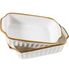 Mäser 2-dielna sada zapekacích mis Pintar Whitehnedé bodky 23 x 14,5 cm