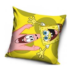 Dekoračný vankúš SpongeBob a Patrick - 40 x 40 cm