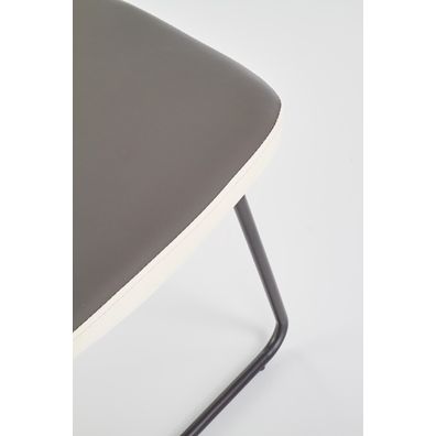HALMAR K300 jedálenská stolička sivá / biela