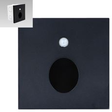 Emithor 70436 - LED Schodiskové svietidlo so senzorom OLIVE LED/1W/230V čierna