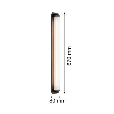 Argon 8623 - LED Nástenné svietidlo HAMPTON LED/34W/230V 3000K čierna