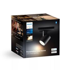Philips - LED Stmievateľné bodové svietidlo Hue RUNNER 1xGU10/4,2W/230V + DO čierna