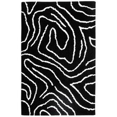 Koberec Shaggy BlackCurves 1,6/2,3 PSR-13557 čierny