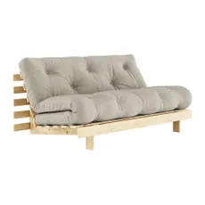 Béžová ľanová rozkladacia pohovka 160 cm Roots - Karup Design