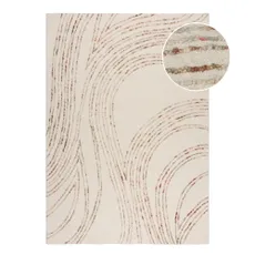 Oranžovo-krémový vlnený koberec 80x150 cm Abstract Swirl – Flair Rugs