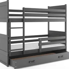 Interbeds Rico poschodová posteľ 190cm x 80cm borovicové drevo Sivá