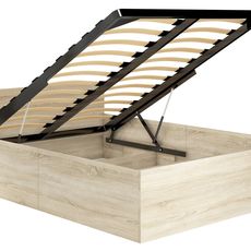 Ak furniture Posteľ CLP 120x200 cm dvojlôžko s roštom dub sonoma